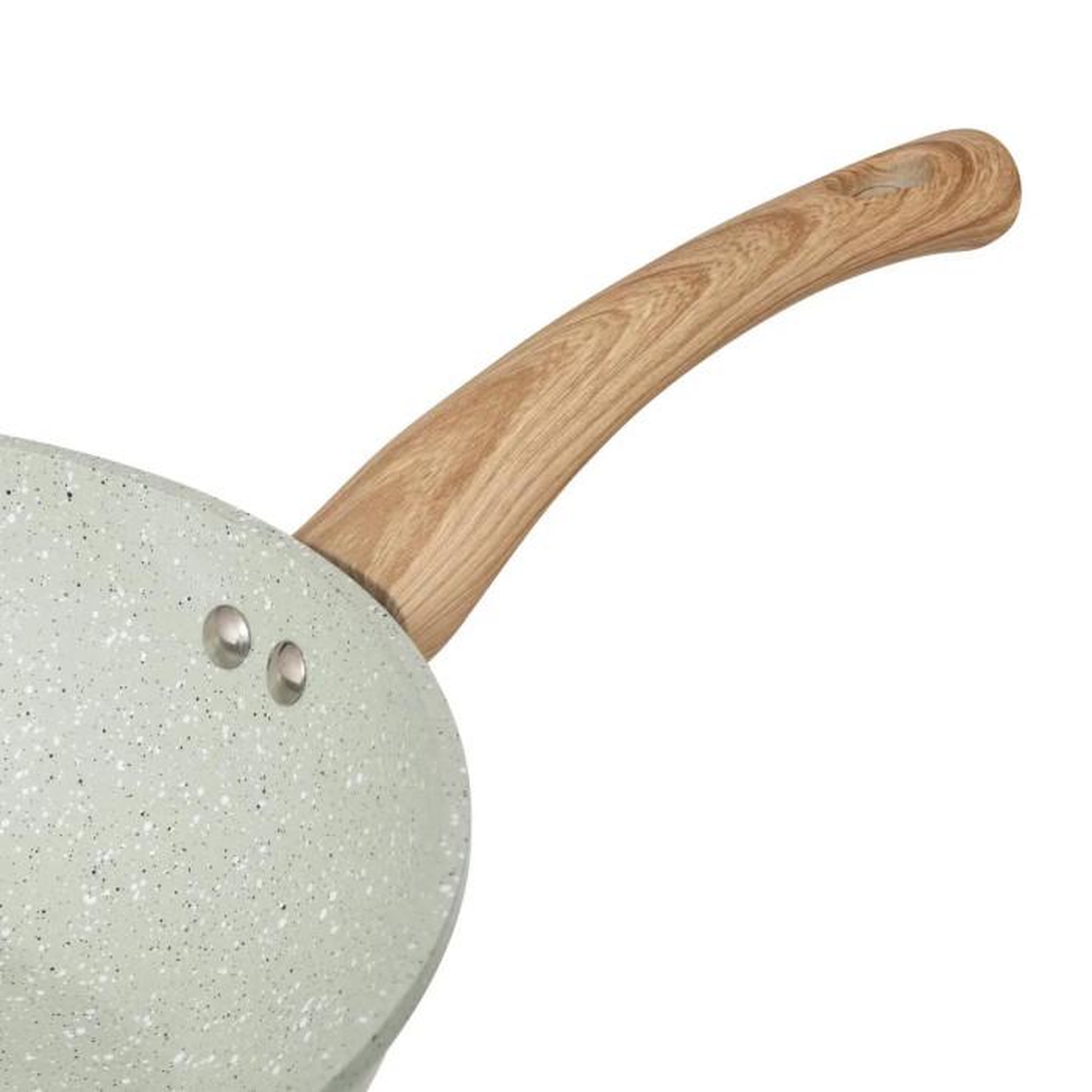 Voir la diapositive 2 : FIVE Wok en Aluminium  Forge  28cm Vert