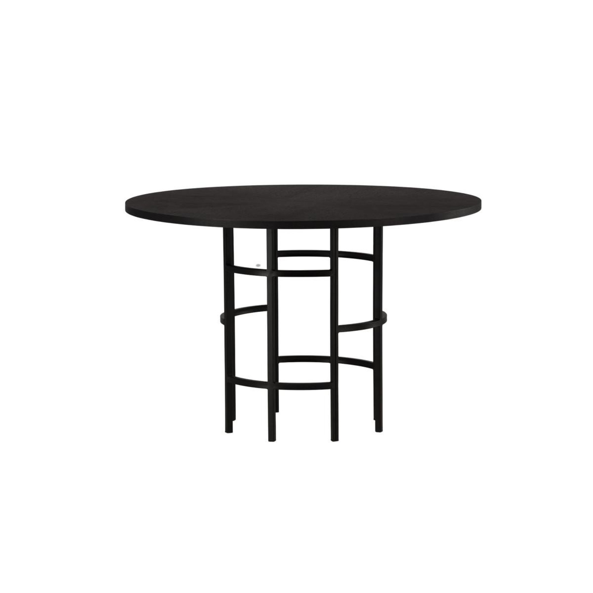 Voir la diapositive 4 : Paris Prix Table à manger ronde  copenhagen  115cm noir