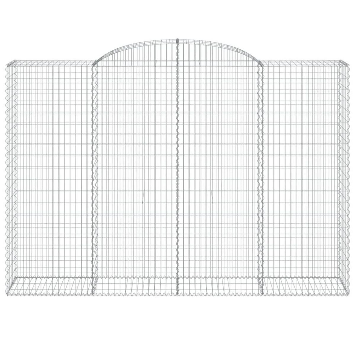 VIDAXL Paniers a gabions arques 11 pcs 300x50x200/220 cm Fer galvanise