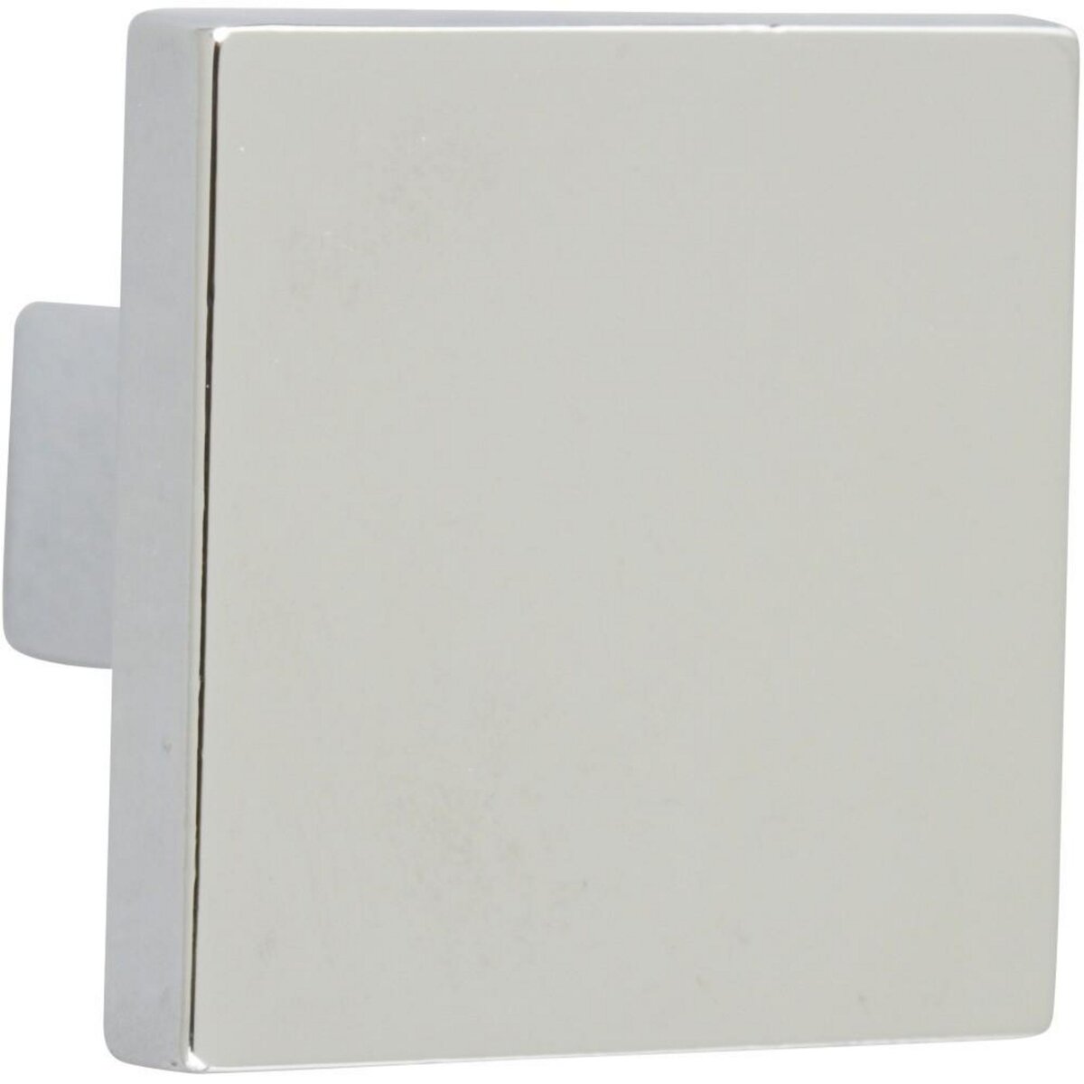 CENTRALE BRICO Bouton de meuble Carré argent zamak H.28 x l.30 x P.30 mm