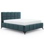 Voir la diapositive 1 : BEST MOBILIER Millie - lit coffre - 160x200 cm - sommier inclus - en velours