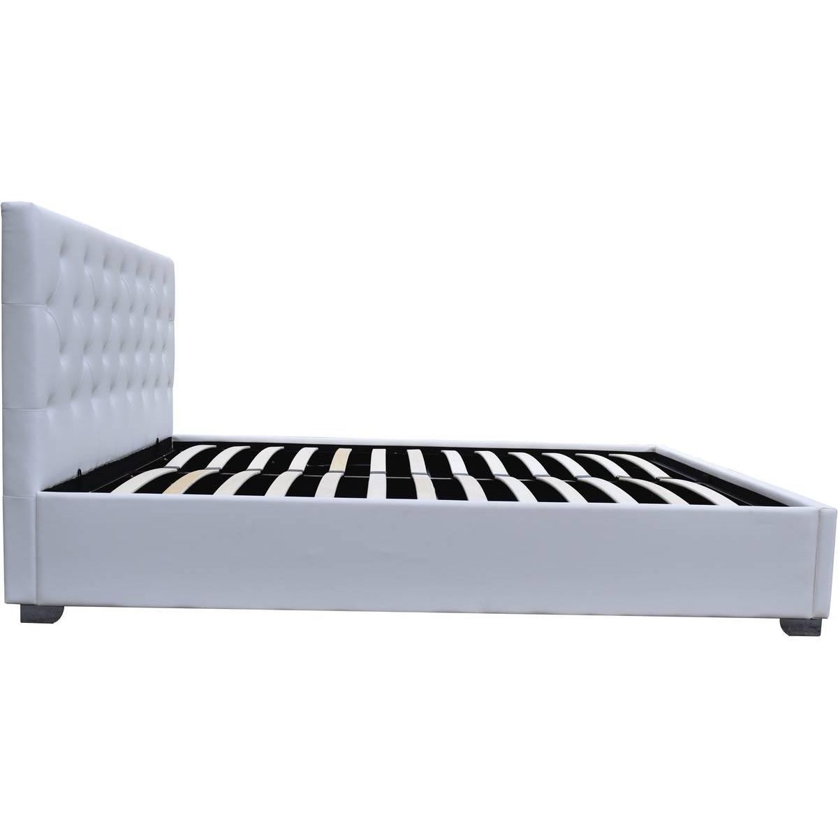 Habitat et Jardin Lit double avec coffre  Tino  - 140 × 190 cm - Blanc