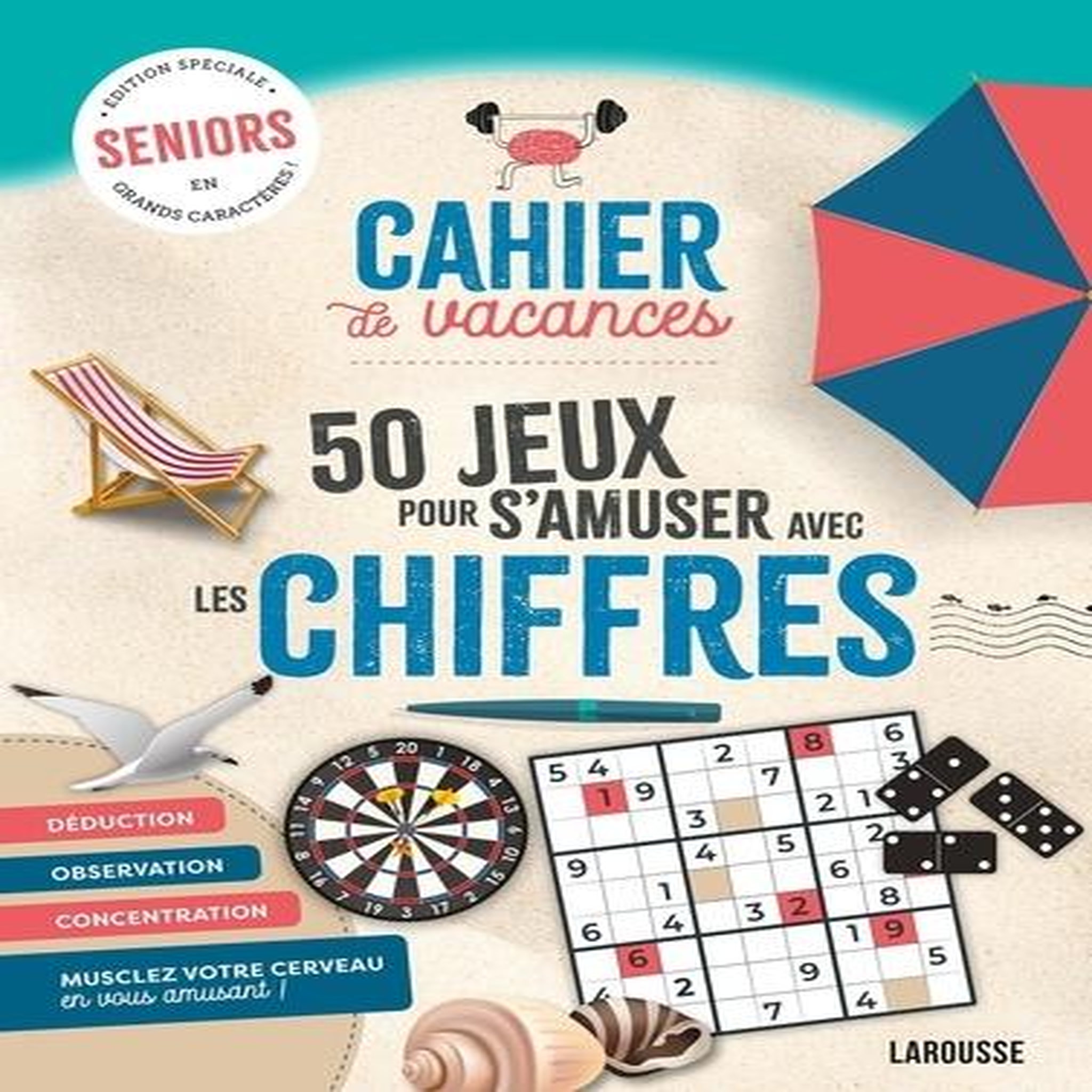 50 JEUX POUR S'AMUSER AVEC LES CHIFFRES [EDITION EN GROS CARACTERES], Saint-Martin Gilles