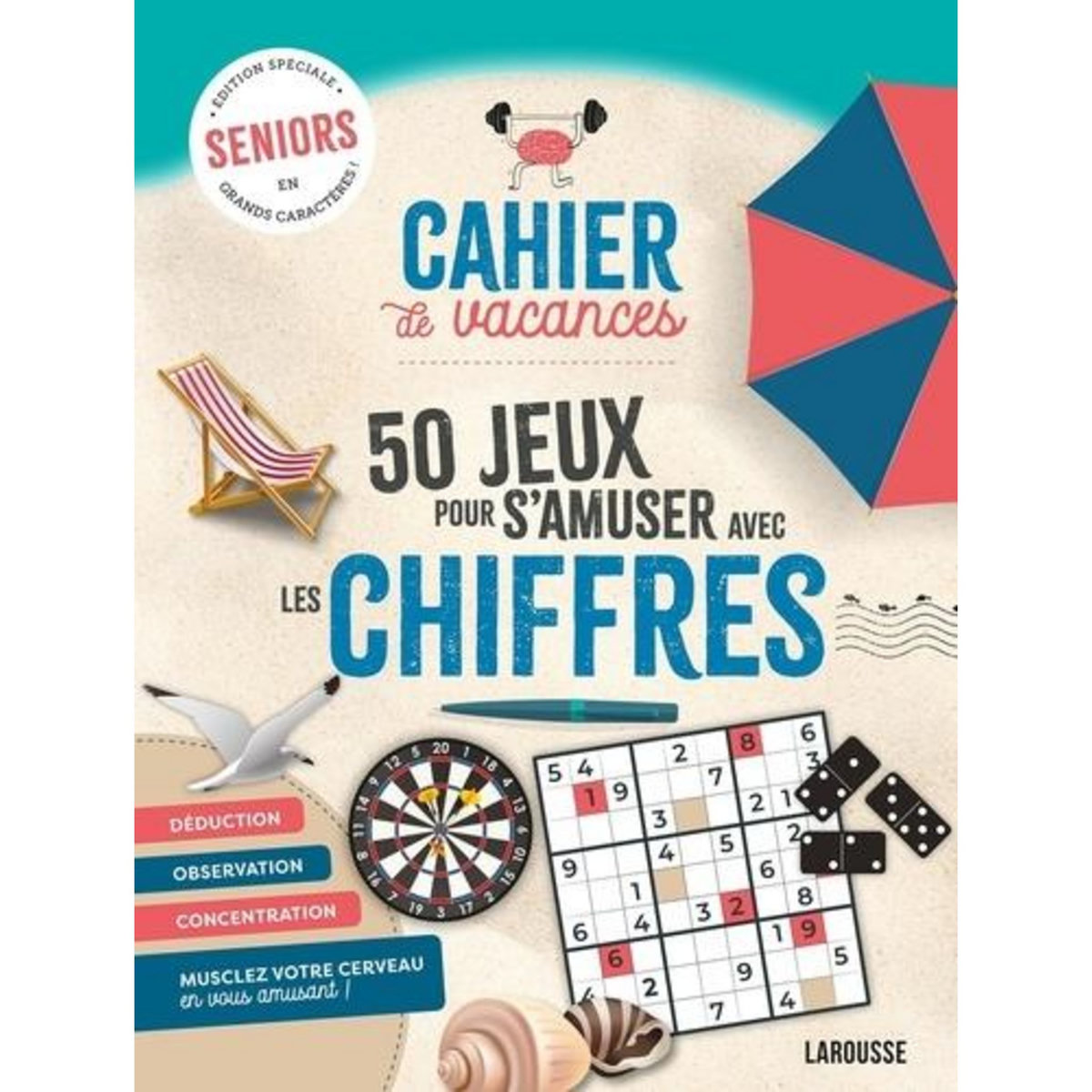 50 JEUX POUR S'AMUSER AVEC LES CHIFFRES [EDITION EN GROS CARACTERES], Saint-Martin Gilles