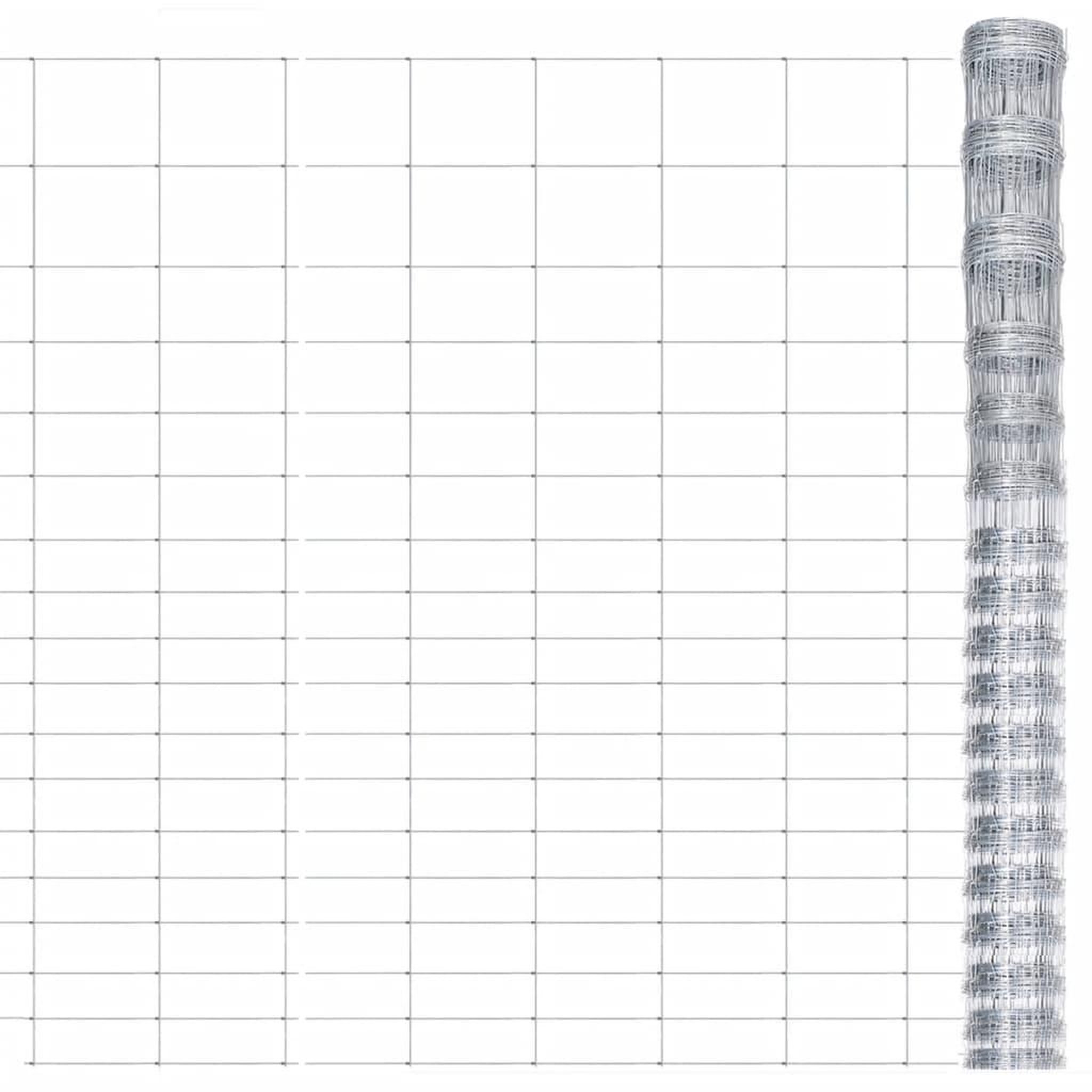 Voir la diapositive 1 : VIDAXL Cloture de jardin Acier galvanise 50x1,25 m Argente
