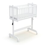 AT4 Berceau cododo évolutif ESSENTIEL en bois. Coloris disponibles : Beige, Blanc