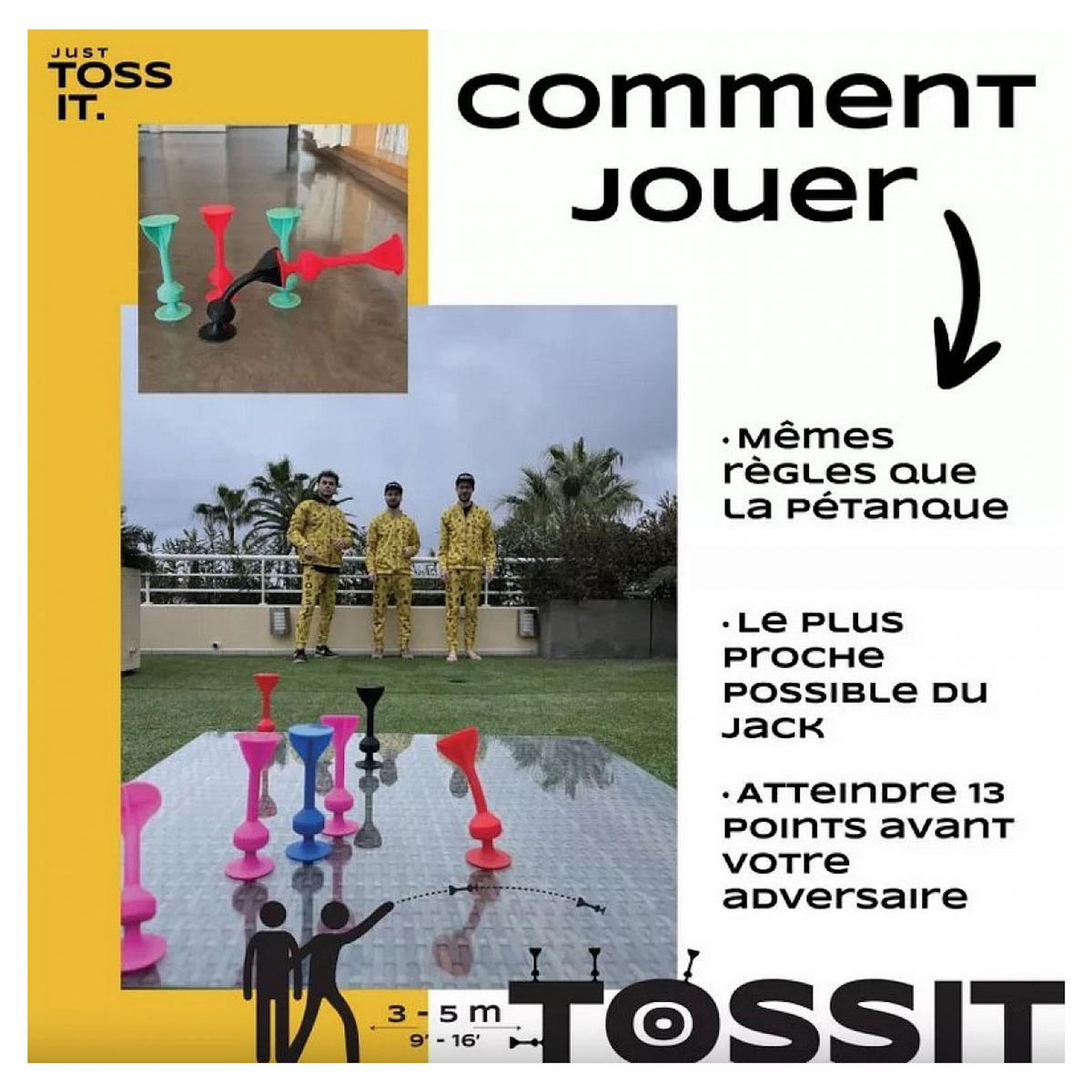 Gigamic Tossit violet et vert jeu d 'adresse