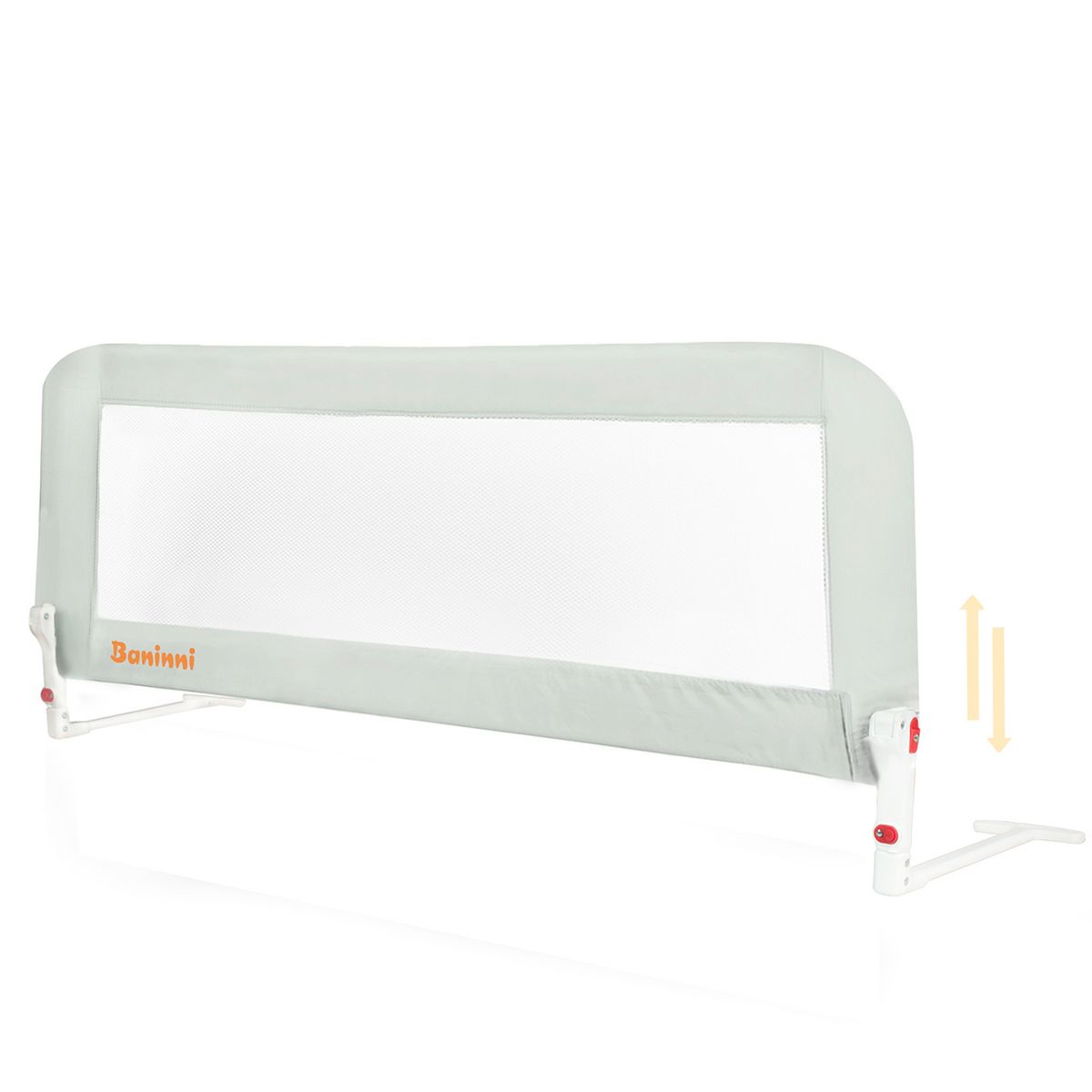 BANINNI Barrière de lit Letto Gris