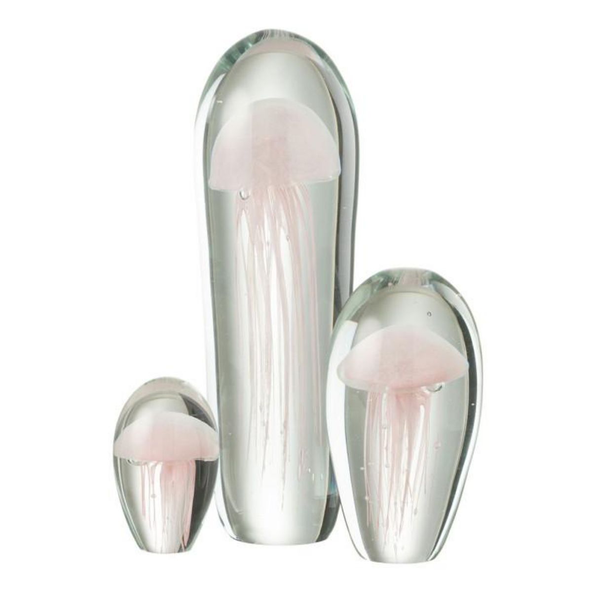 Paris Prix Presse-Papier en Verre  Méduse Tentacule  30cm Rose