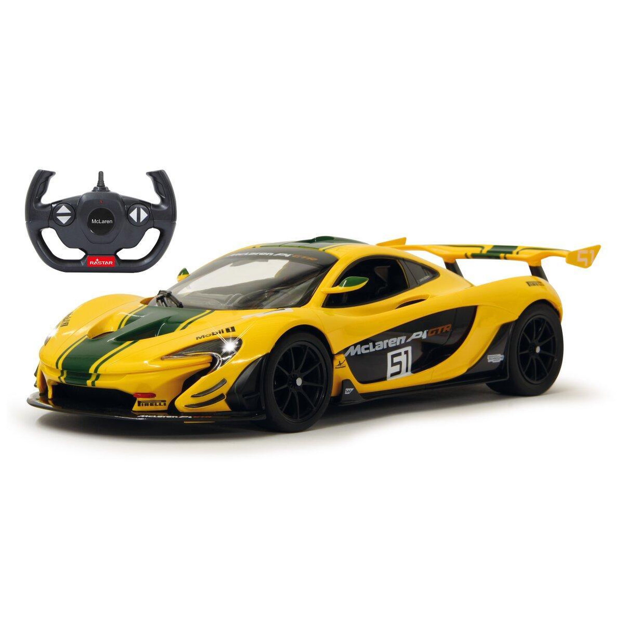 Jamara Voiture télécommandée McLaren P1 GTR 1:14 jaune 2,4GHz