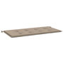 Voir la diapositive 2 : VIDAXL Coussin de banc de jardin taupe 120x50x3 cm tissu oxford