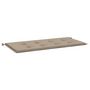 Voir la diapositive 2 : VIDAXL Coussin de banc de jardin taupe 120x50x3 cm tissu oxford