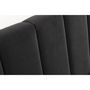Voir la diapositive 6 : CONCEPT USINE Lit 160x200 cm en velours noir CAMBRIDGE