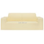Voir la diapositive 6 : VIDAXL Housse extensible de canape 2 places Creme Jersey de polyester