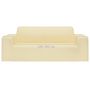 Voir la diapositive 6 : VIDAXL Housse extensible de canape 2 places Creme Jersey de polyester