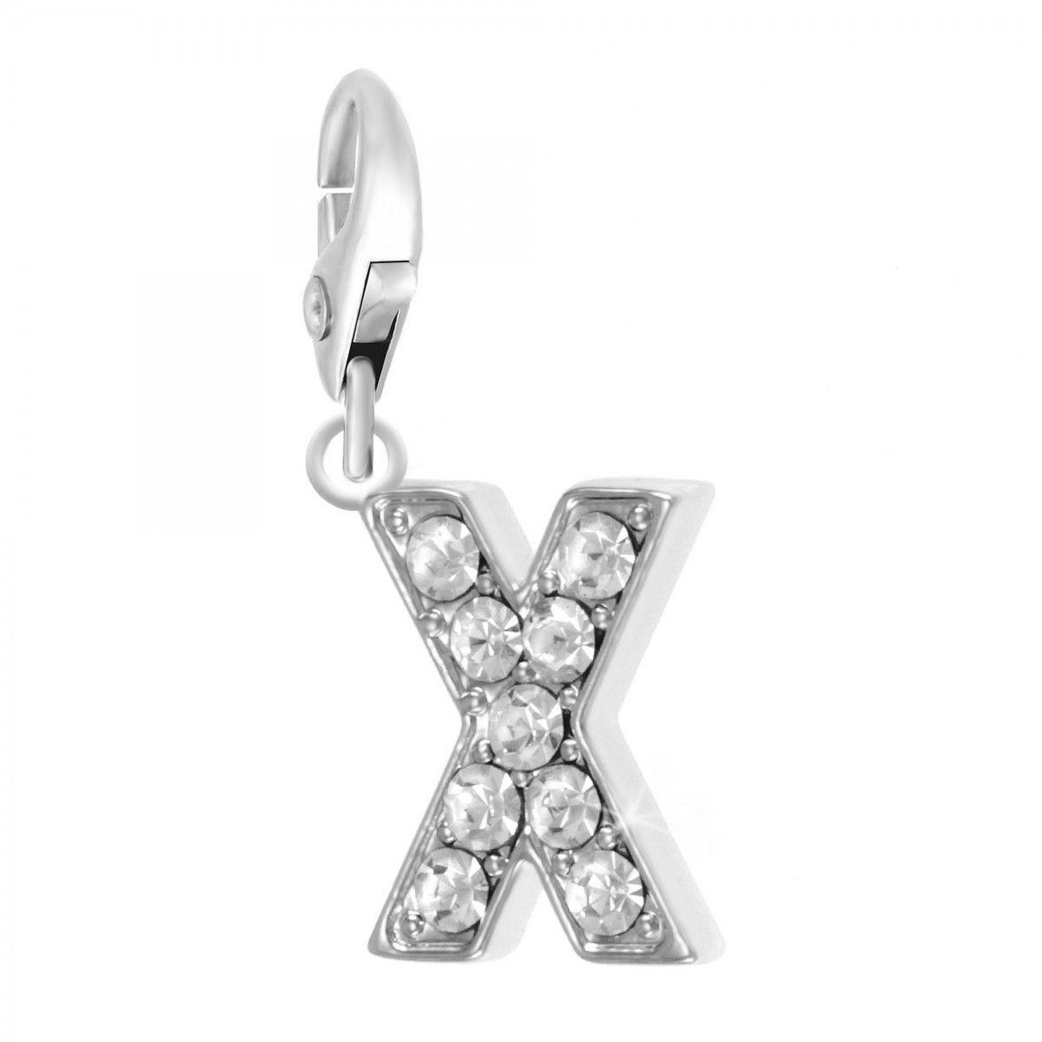 SC CRYSTAL Charm Lettre X SC Crystal orné de Cristaux scintillants