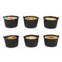 Voir la diapositive 3 : Paris Prix Lot de 3 Moules de Cuisson Rond  Friteuse à Air  8cm Noir