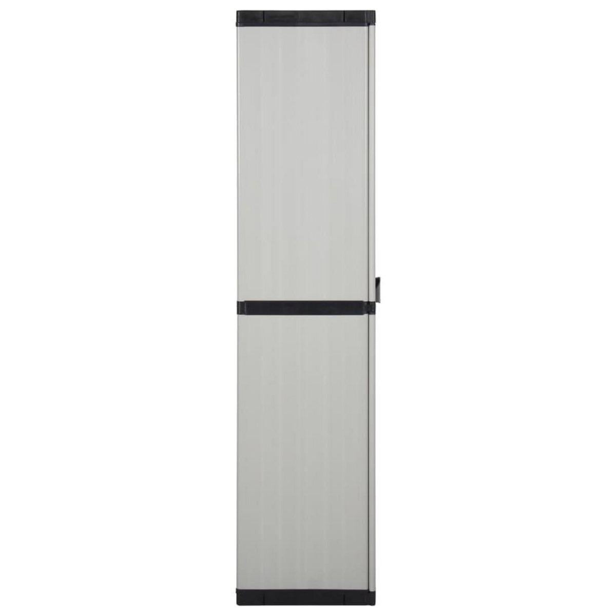 VIDAXL Armoire de rangement de jardin 3 etageres Gris/noir 68x40x168cm