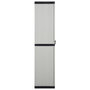 Voir la diapositive 4 : VIDAXL Armoire de rangement de jardin 3 etageres Gris/noir 68x40x168cm