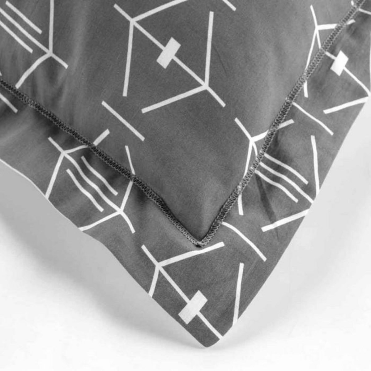 Paris Prix Taie d'Oreiller en Coton  Aristide  63x63cm Anthracite