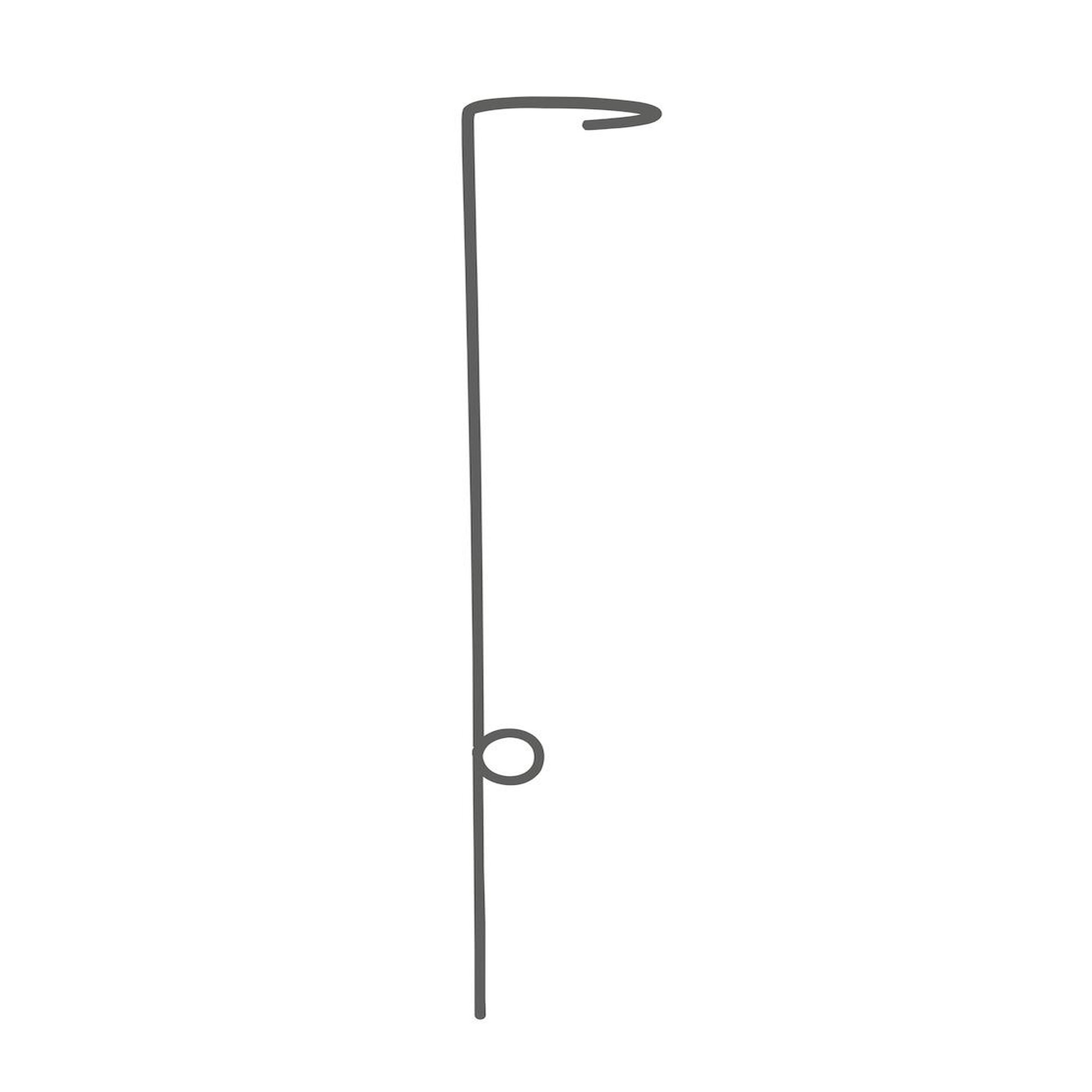 CENTRALE BRICO Pic bougie en forme de tige - petit modèle - anthracite 50x9,2cm