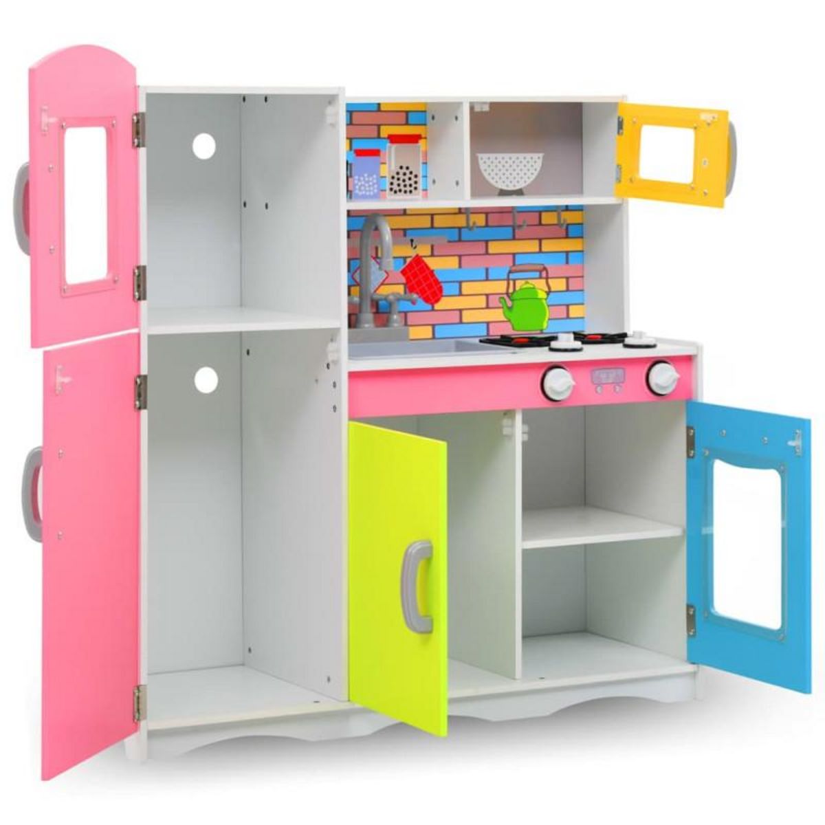 VIDAXL Cuisine en jouet pour enfants MDF 80x30x85 cm Multicolore