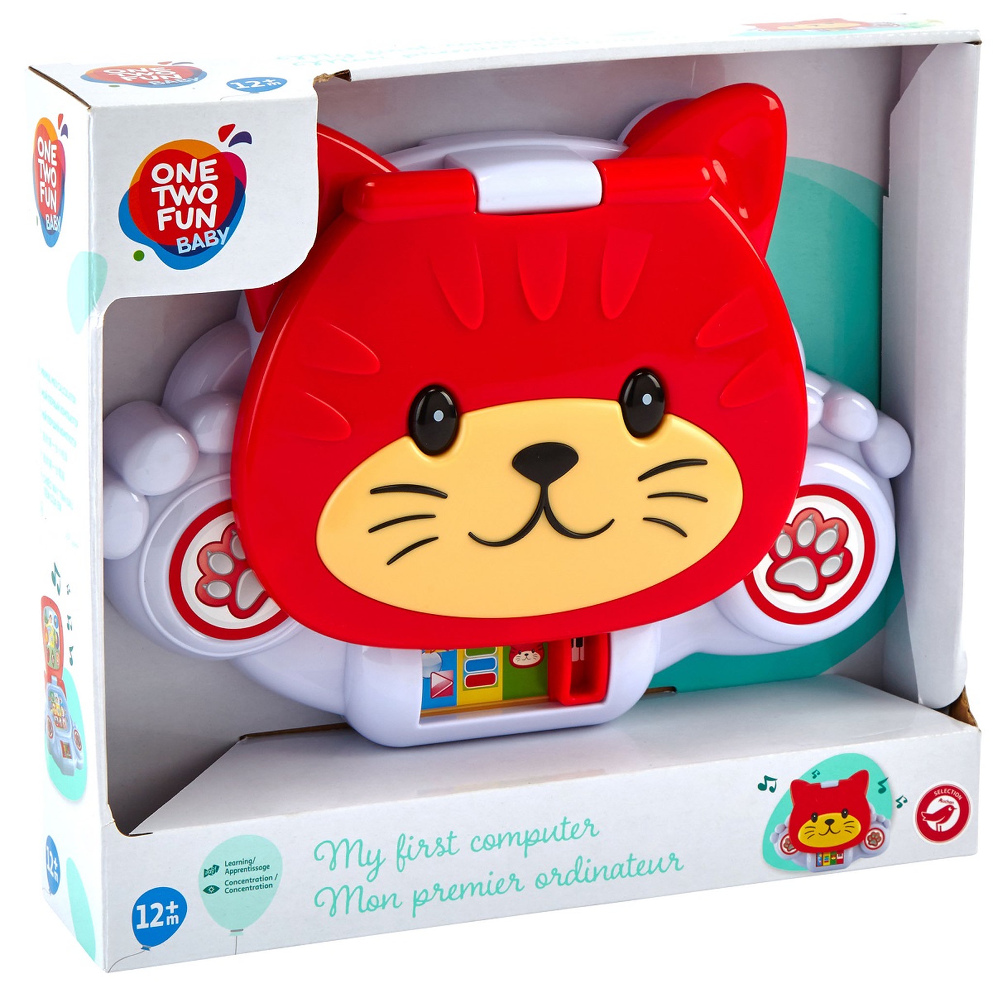 Voir la diapositive 2 : One Two Fun Mon Premier Ordinateur Chat