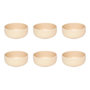 Voir la diapositive 1 : SECRET DE GOURMET Lot de 6 Coupelles en Grès  Alix  14cm Beige
