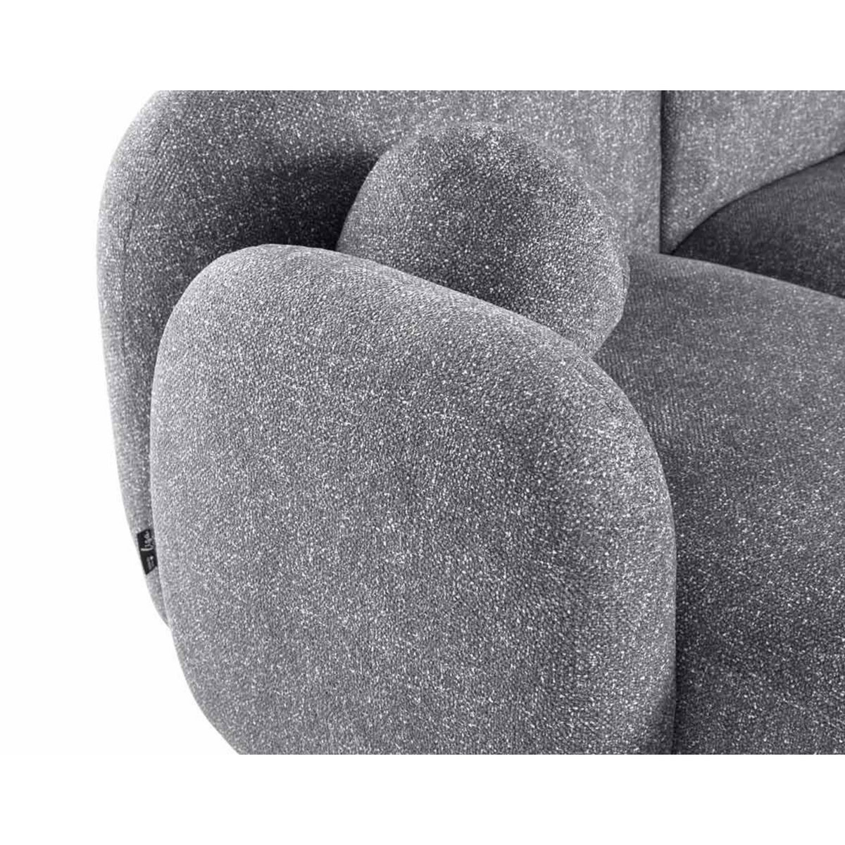 LISA DESIGN Velris - canapé d'angle gauche 3 places en tissu moucheté