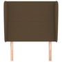 Voir la diapositive 3 : VIDAXL Tete de lit avec oreilles Marron fonce 83x23x118/128 cm Tissu