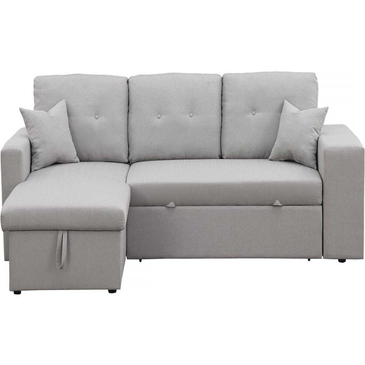 Habitat et Jardin Canapé d'angle convertible/réversible  Axel  - 3 places - Gris clair