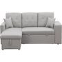 Voir la diapositive 1 : Habitat et Jardin Canapé d'angle convertible/réversible  Axel  - 3 places - Gris clair