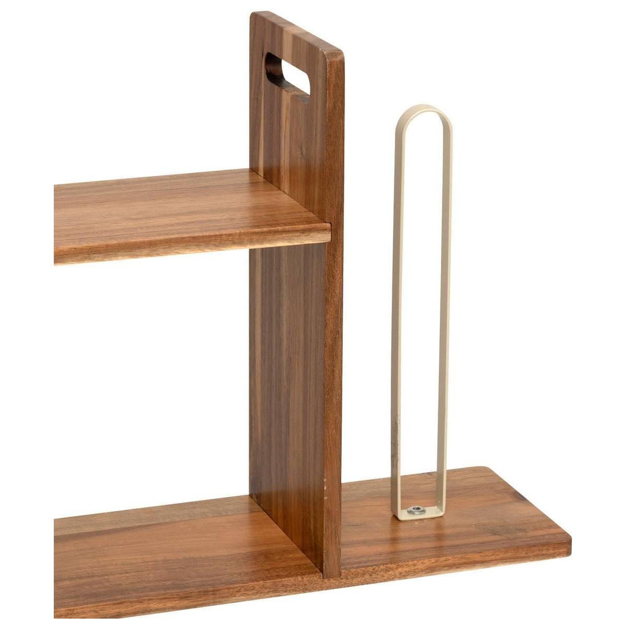 Voir la diapositive 2 : FIVE Étagère & porte essuie-tout  2 en 1  33cm marron