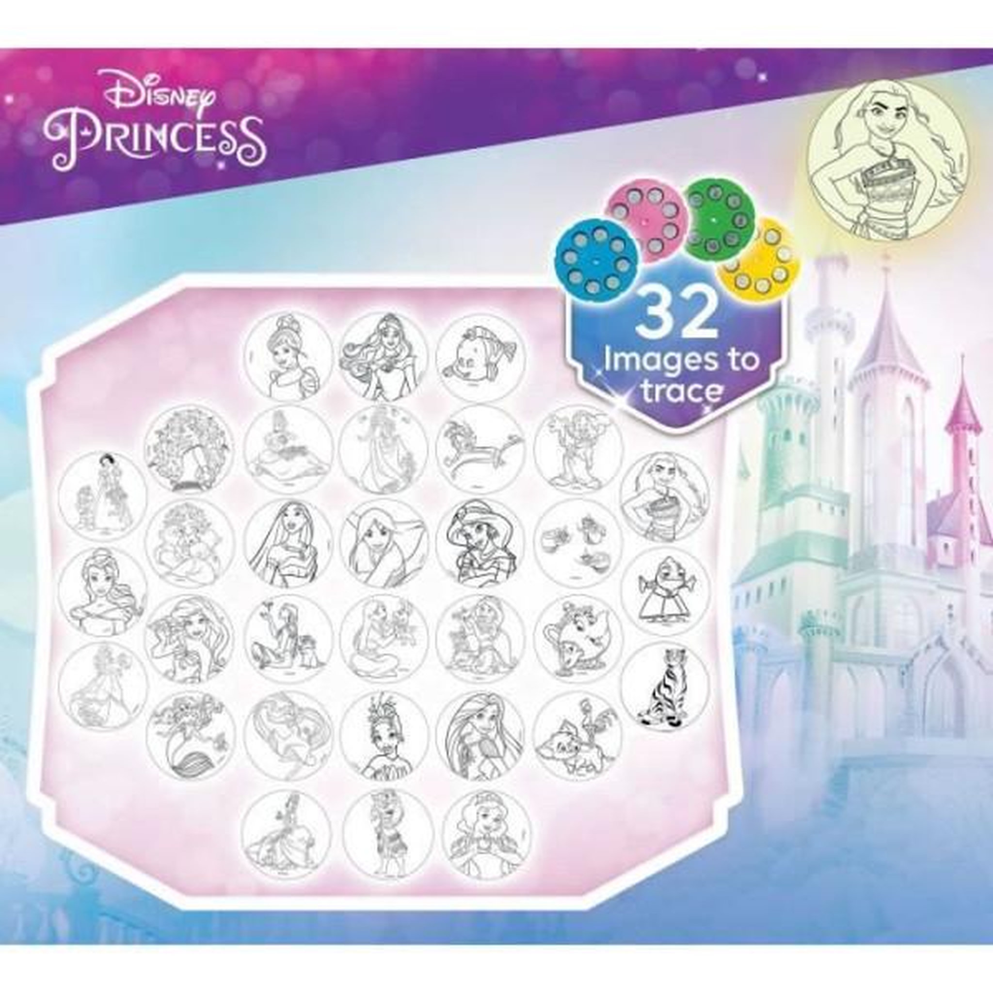 Voir la diapositive 4 : LISCIANI GIOCHI Projecteur de dessins - LISCIANIGIOCHI - PRINCESSES - Accessoires Inclus, Modeles Princesses