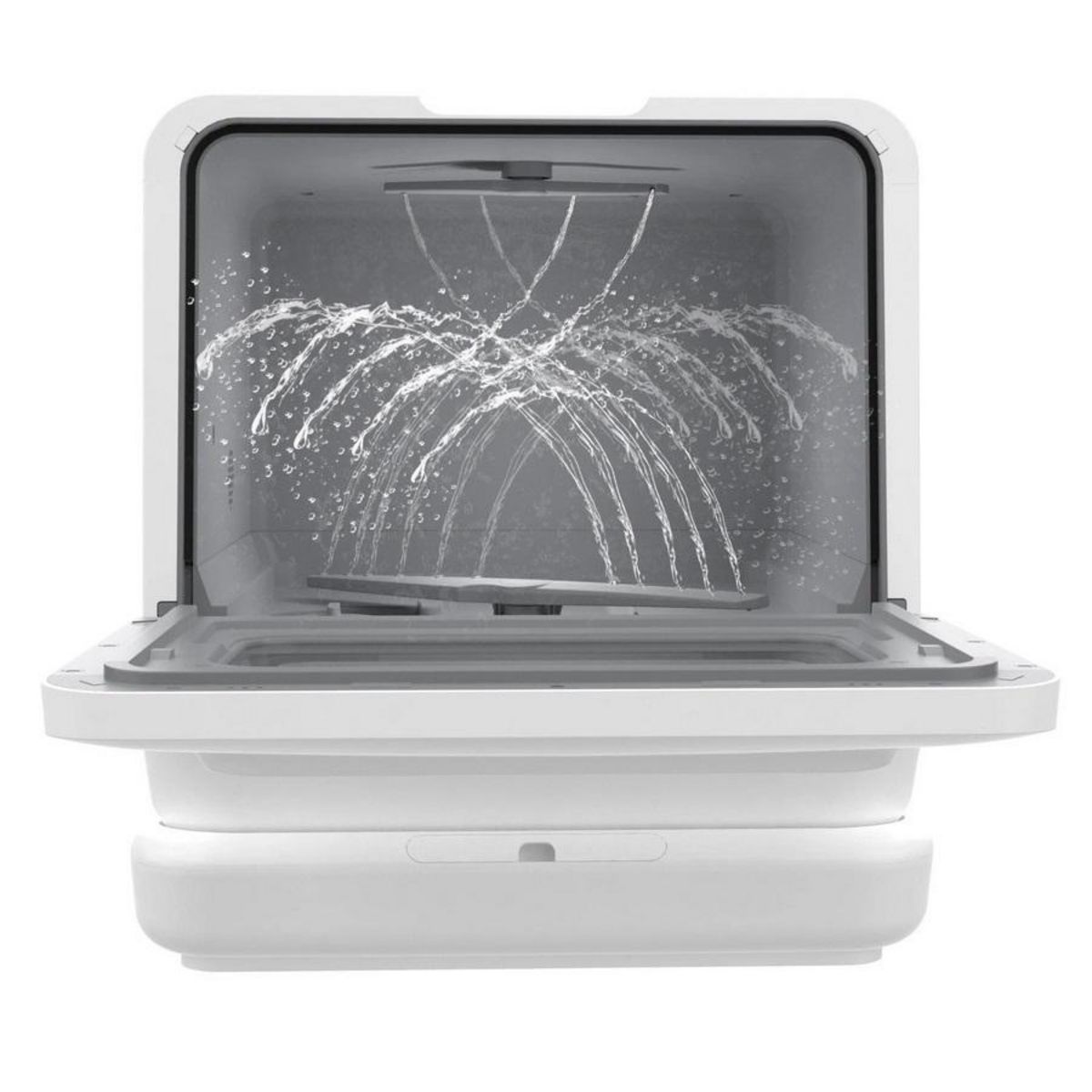 Kitchen move Lave-vaisselle compact 3 couverts avec réservoir d'eau pose-libre blanc - bat-wqp4-6204