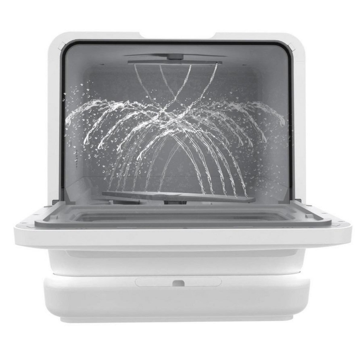 Kitchen move Lave-vaisselle compact 3 couverts avec réservoir d'eau pose-libre blanc - bat-wqp4-6204