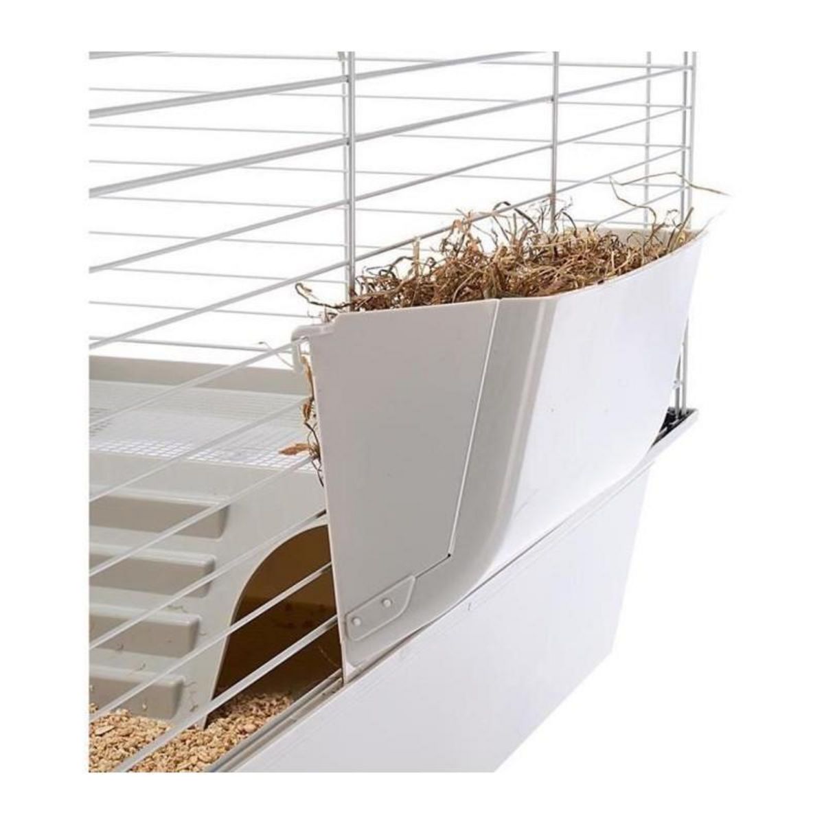 Ferplast Cage - FERPLASTE - CAVIE 80X1 - 77 x 48 x 42 cm - Gris clair