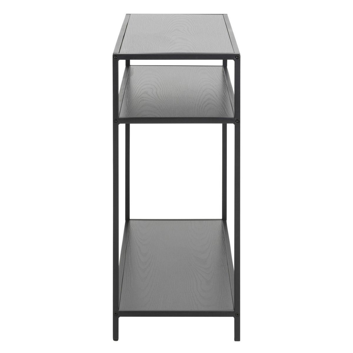 TOILINUX Console Sireine 3 étages en MDF et Métal - Noir