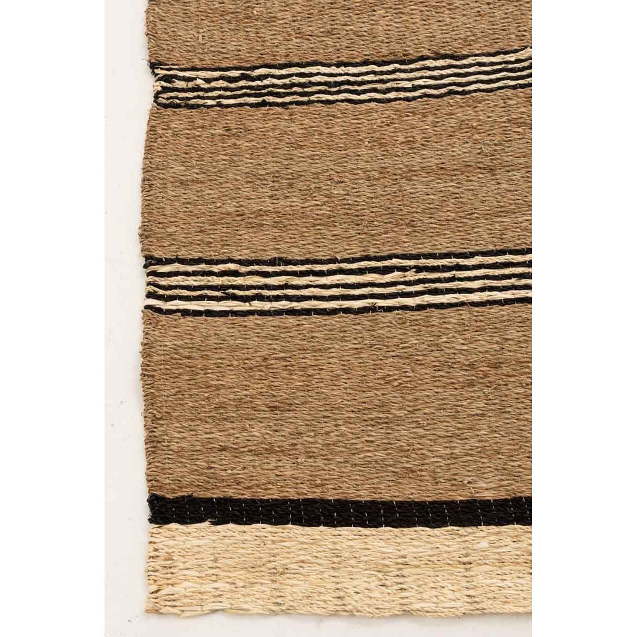 Voir la diapositive 3 : J-LINE Tapis Tressé Déco  Zostère  151x214cm Naturel