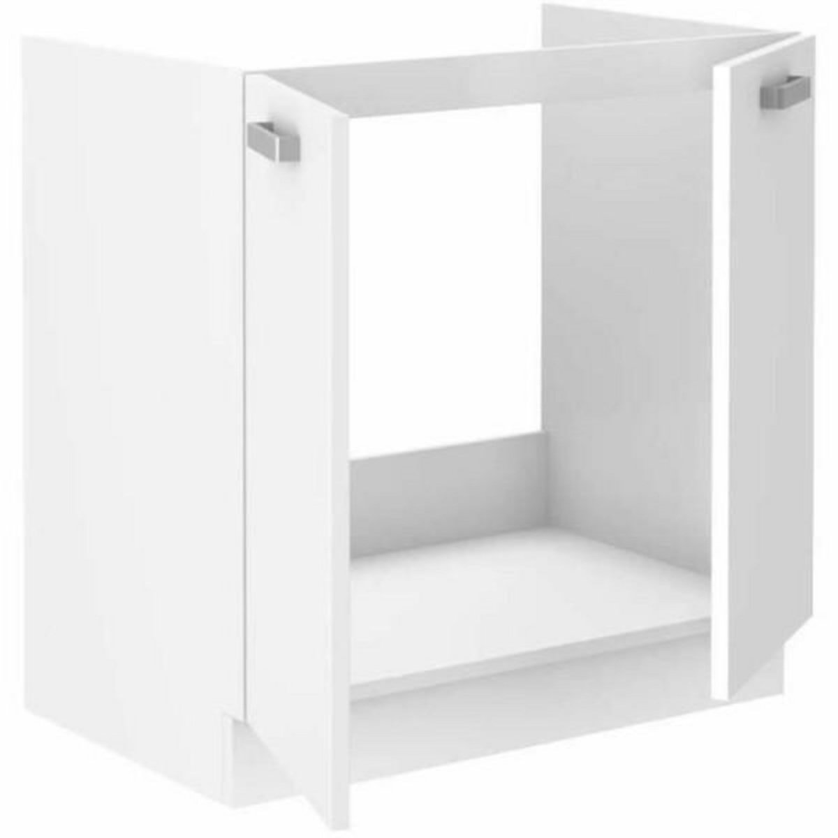 MARKET24 Meuble d'Appoint Atlas Blanc 80 x 82 x 52 cm