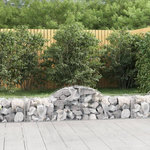 VIDAXL Paniers a gabions arques 12 pcs 200x50x40/60 cm fer galvanise