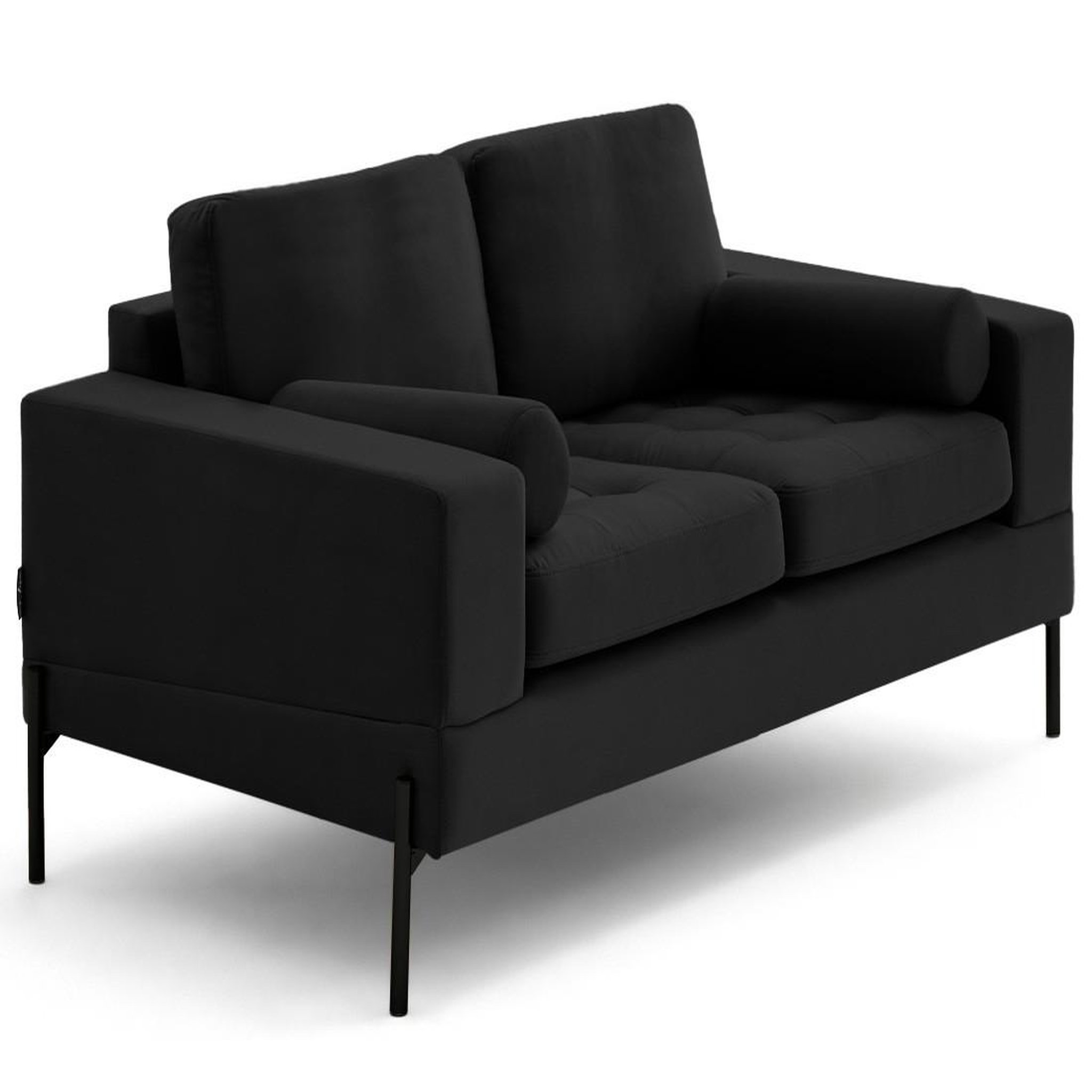 Voir la diapositive 4 : LISA DESIGN Isaure - canapé droit 2 places en velours