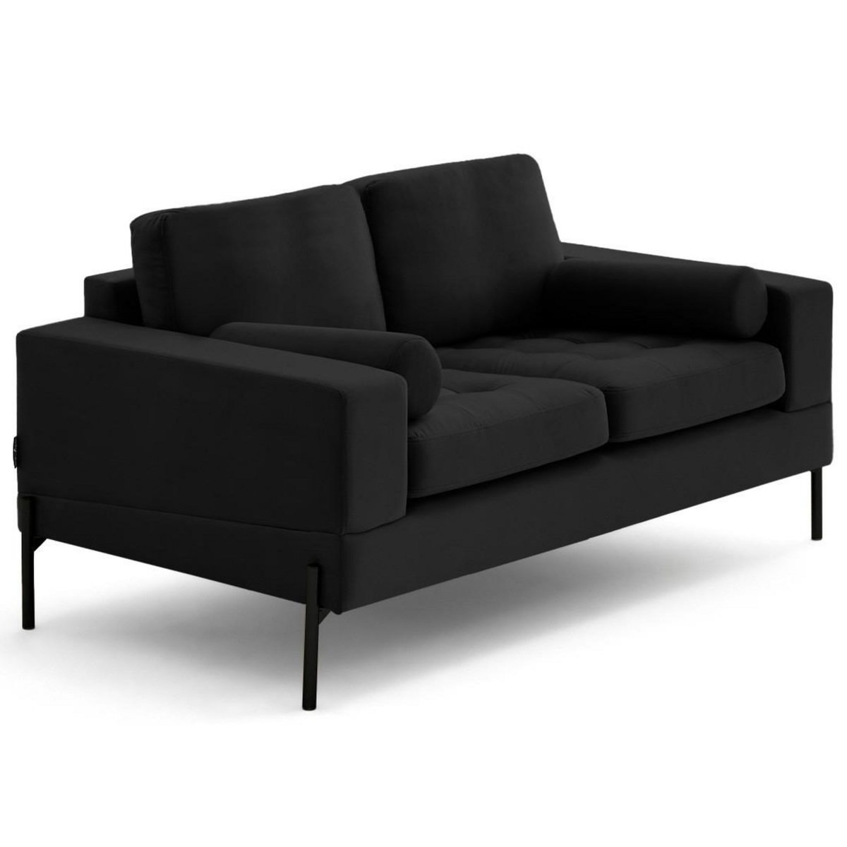 LISA DESIGN Isaure - canapé droit 2 places en velours