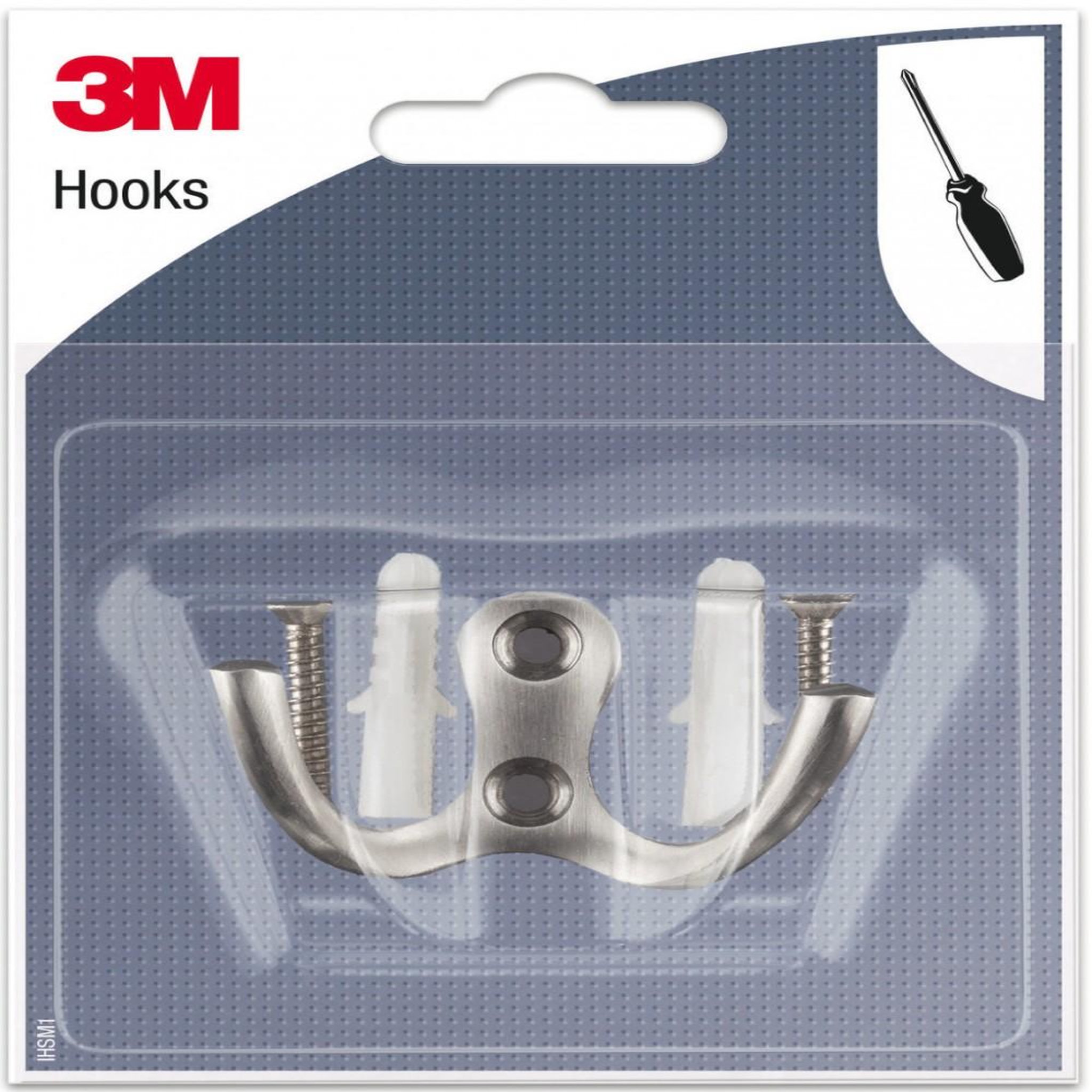 3M Crochet à visser 3M, gris