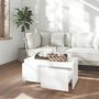 Voir la diapositive 3 : VIDAXL Table basse blanc brillant 90x50x41,5 cm bois d ingénierie