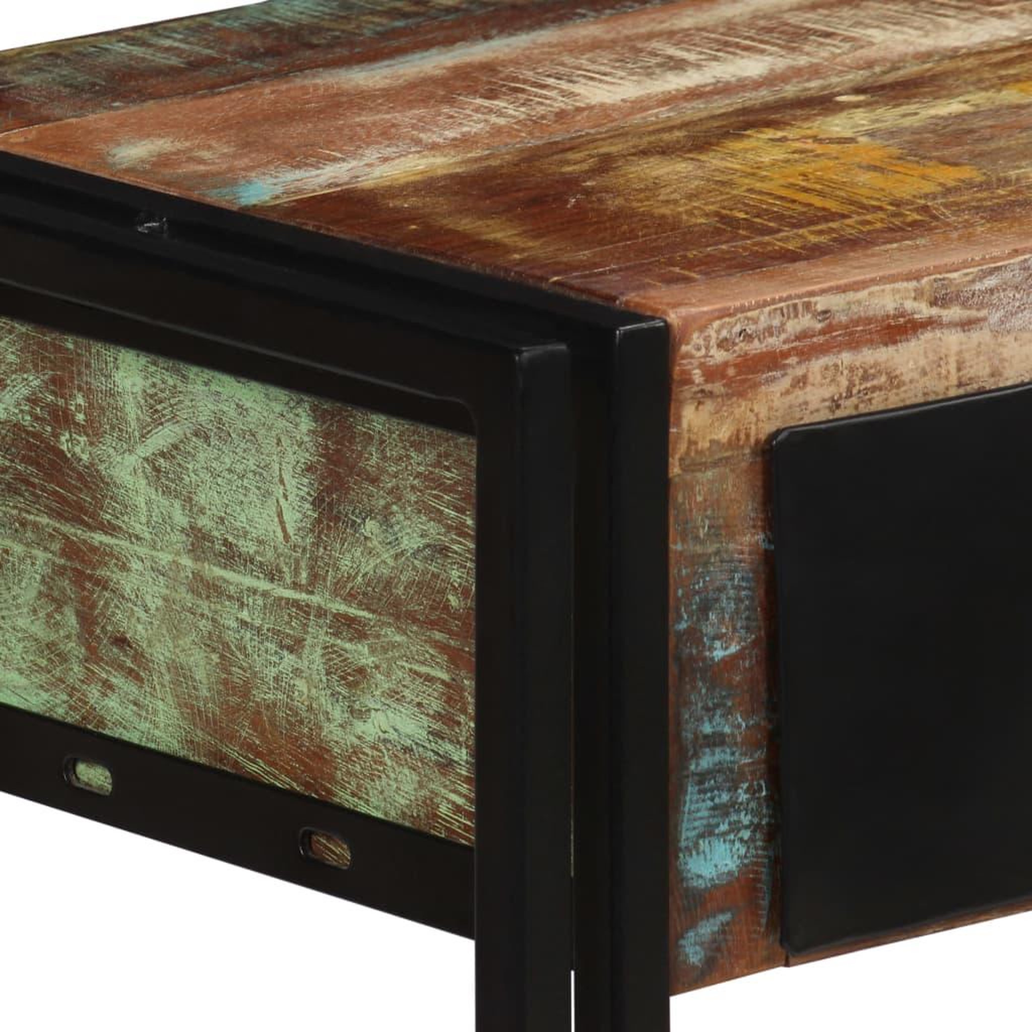 Voir la diapositive 3 : VIDAXL Table console Bois de recuperation massif 120 x 30 x 76 cm