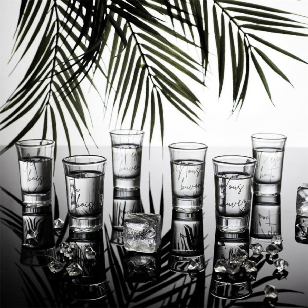 Paris Prix Lot de 6 Verres à Shooter  Cocktail  7cm Transparent