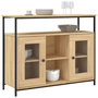 Voir la diapositive 3 : VIDAXL Buffet chene sonoma 100x35x80 cm bois d'ingenierie