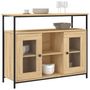 Voir la diapositive 3 : VIDAXL Buffet chene sonoma 100x35x80 cm bois d'ingenierie