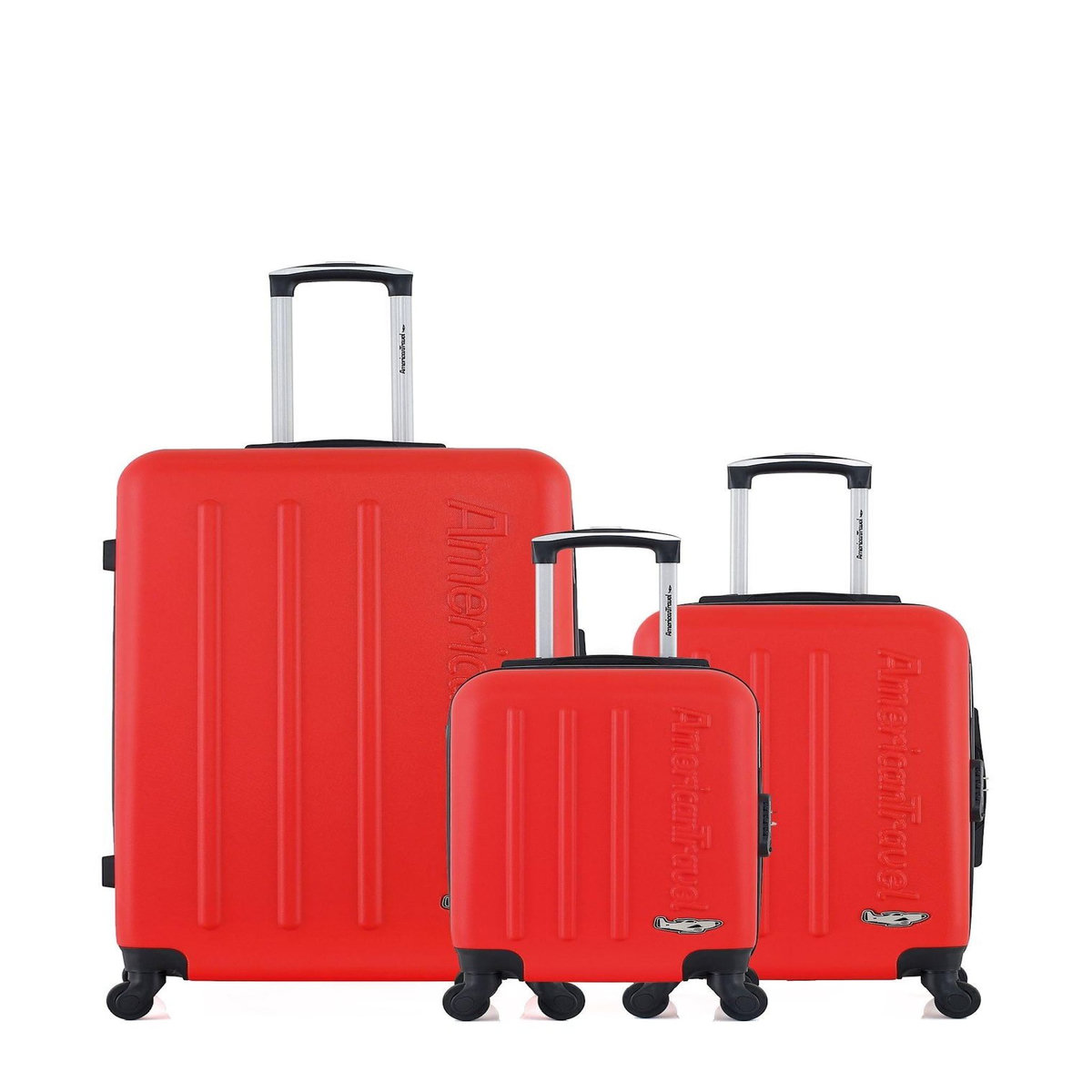 AMERICAN TRAVEL AMERICAN TRAVEL - LOT DE 3 - Valises grand format, cabine et cabine XXS BRONX